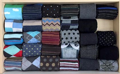 sock drawer : straight up organizing